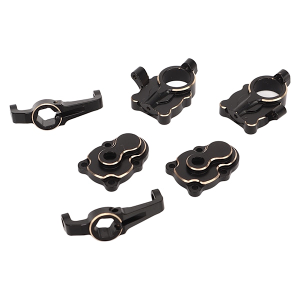 RC Foraksel Bakaksel Girdeksel Deksel Styrekobling C Hub Carrier Messing Oppgraderingsdeler for FMS FCX24 1/24 Crawler
