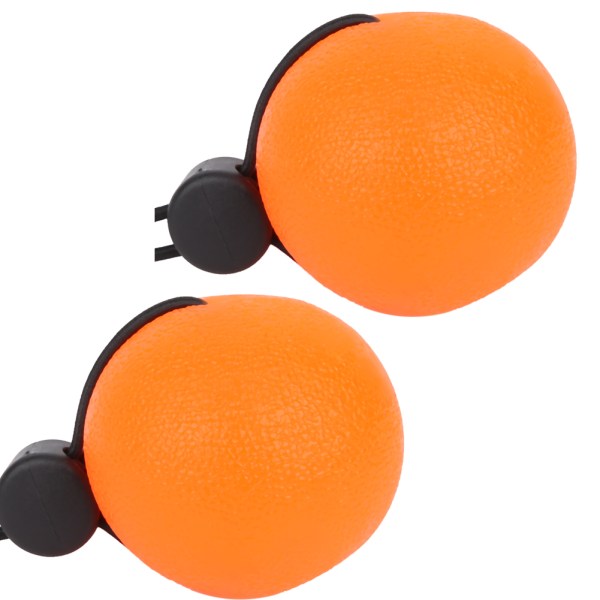 2st silikon handgreppsbollar för att minska trycket Handledsträning Massage Återställningsverktyg Orange 20 grader