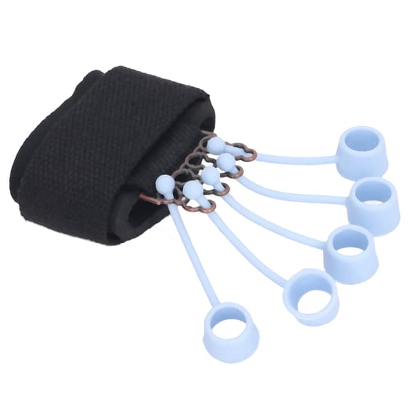 Silikone Fingertræner Fremmer Håndcirkulation Fleksibilitet Elastisk Universal Fingerstrækker Fingergrebstræner Sort
