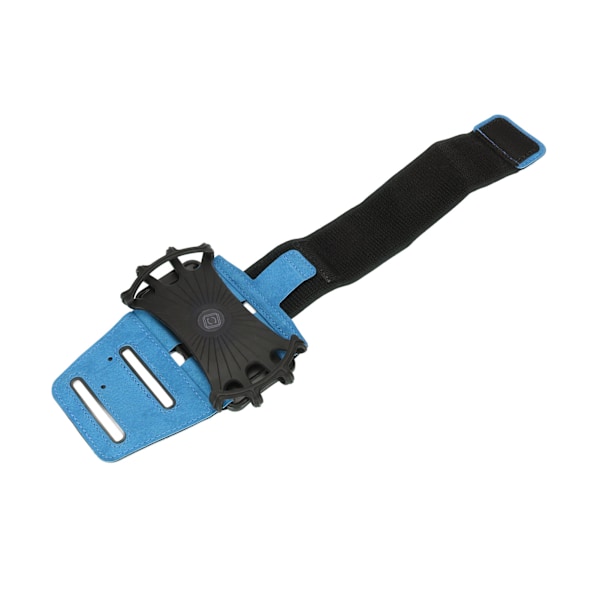 Mobiltelefonhållare för löpning Armband 360 Grader Rotera Smart Telefon Armband med Hörlurar Datakabel Lagringsskikt Vitality Blå Stor