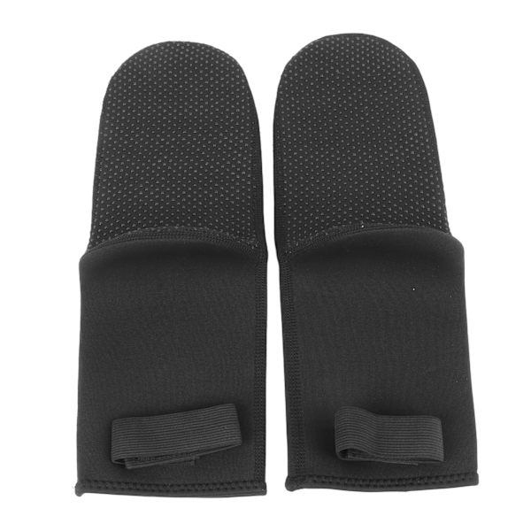 3 mm termiske neopren dykke sokker - sklisikre, slitesterke, borrelås - svart