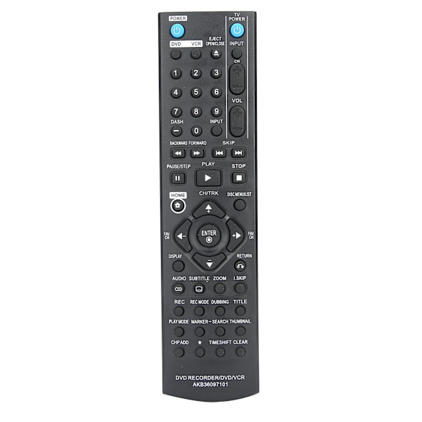 Byte av fjärrkontroll för LG DVD/VCR/DVDR-inspelare
