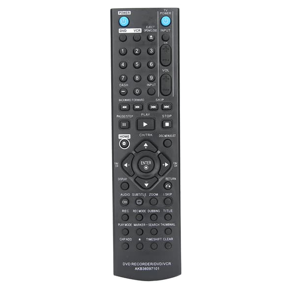Erstatningsfjernkontroll for LG DVD/VCR/DVDR-opptaker
