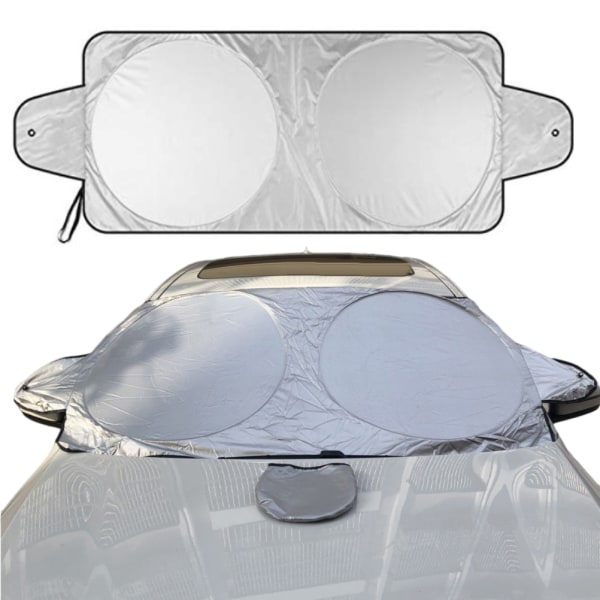 Bilvindruta solskydd - Silverlackerad vindruteskydd för bilinredningssolskydd