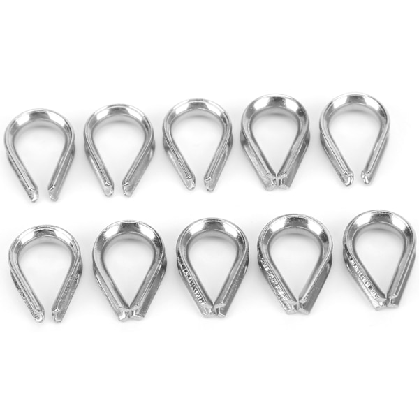 2MM Bådkabelklemmer i rustfrit stål Metalkabel Beskyttelsesring Fingerbøl Klemmer