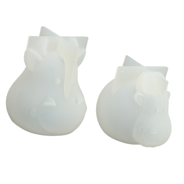 3D Cow Silicone Mould - Animal Cattle Epoxy DIY Silikonform