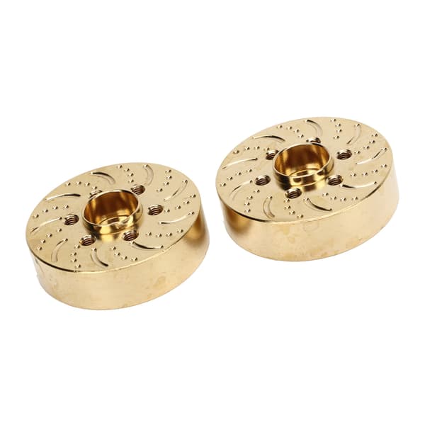 2 kpl Messinki Pyörän Painot 1,9 2,2 tuumaa RC Crawler Auto Hex Nav Adapter Malli Päivitysosia 12mm
