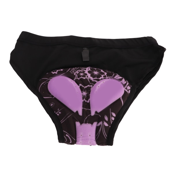 Andningsbara cykelunderkläder för kvinnor med 3D vadderade cykelshorts - snabbtorkande, stötdämpande (svart, storlek M)