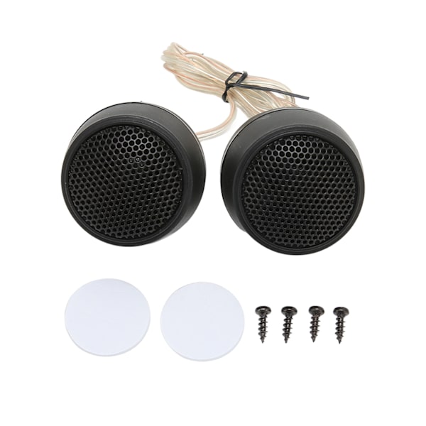 2 stk. Dome Diskant 10W 4 Ohm Høy Sensitivitet Flott Lydkvalitet Høyttaler for Bil Lydanlegg