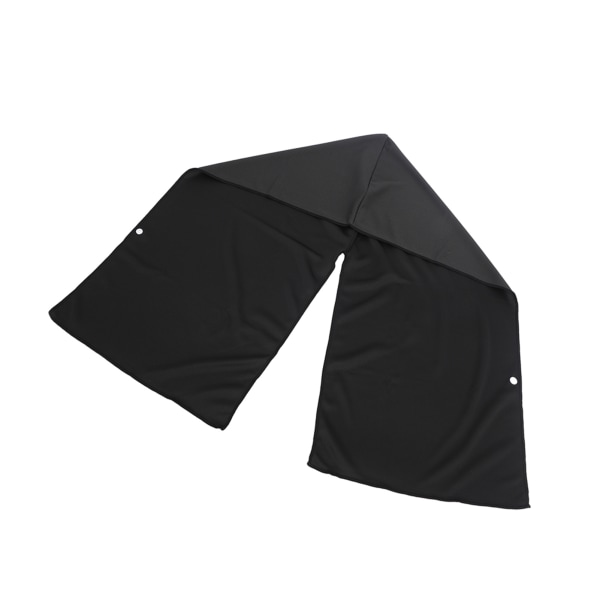 Quick Dry -hupparipyyhe U-muotoisella muotoilulla - Aurinkosuoja urheiluun (musta)