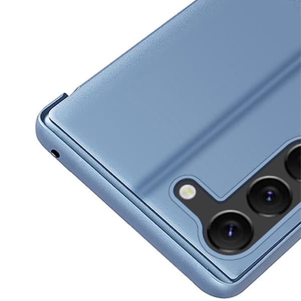 Samsung S24+ Clear View Plånboksfodral - Silver Silver silver