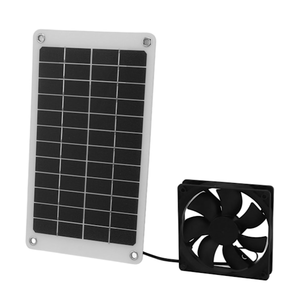 Vedenkestävä 10W 12V aurinkopaneeli tuuletin kana- ja eläintaloille
