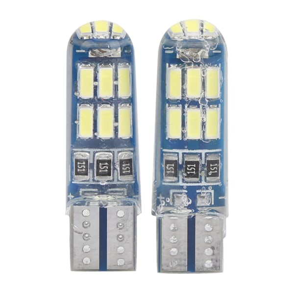 2 stk Auto Kile Klaringslys Blinkende Strobe Vanntett RGB Liten Lampe Pære Hvit