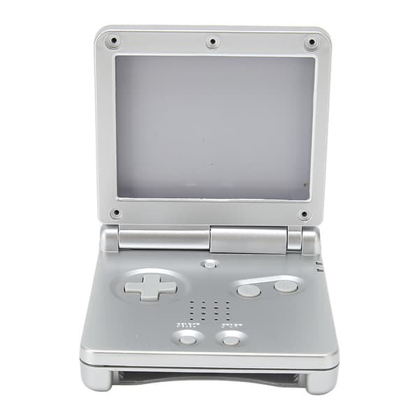 GBA SP Udskiftningsskal med Knapper - Sølv