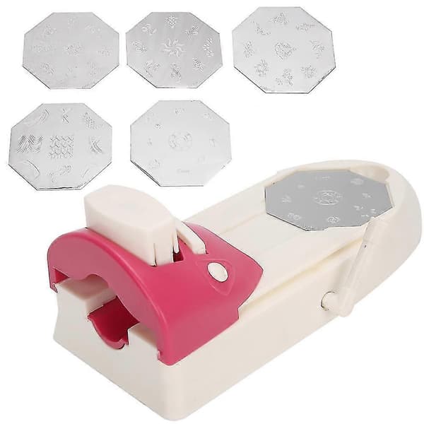 Neglekunstprinter Neglekunstmønster Stempler Manicuremaskine Stempling DIY Sæt