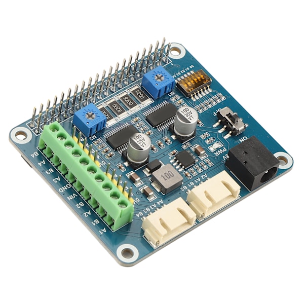 Stepperimoottori HAT Raspberry Pi:lle HR8825-moottoriohjainpiirillä, moottorinohjain ohjaa 2 stepperimoottoria 1/32 mikroaskeleella