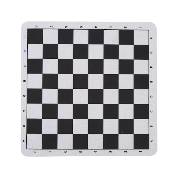 Bärbart schackbräde i PU-läder - tåligt och tvättbart - 24x23,6 cm