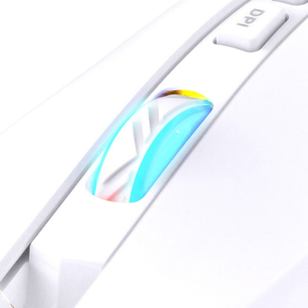 Trådløs Mus USB Genopladelig Ergonomisk Trådløs Spilmus til Bærbar PC Computer Hvid