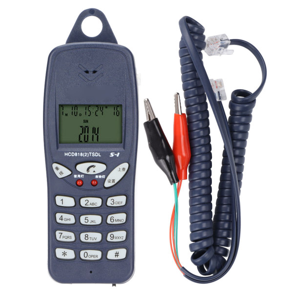 Telecom Check Telefon Dedikeret Check Line med Clips Caller ID Callback FSK DTMF Dual System til telefon