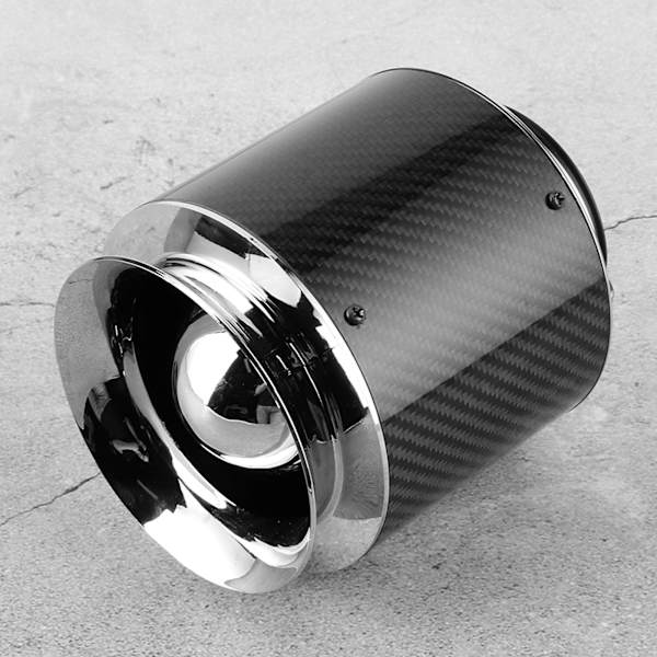 76mm / 3in Universaali Hiilikuitukuvioinen Auton Ilmansuodattimen Vaihto Lisävaruste M