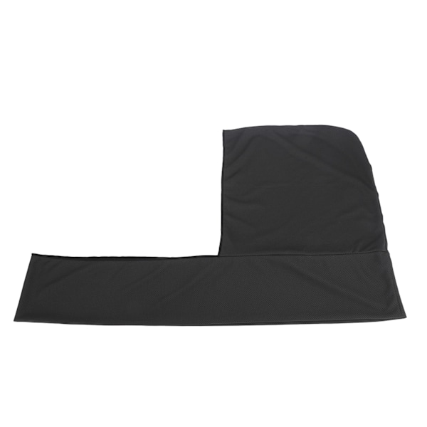 Øjeblikkelig kølende U-formet hættehåndklæde - mikrofiber, åndbar, solbeskyttelse, sort