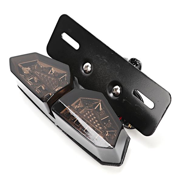 Retro Multifunktionell Motorcykel Bakljus LED Blinkers Bakre Bromsljus