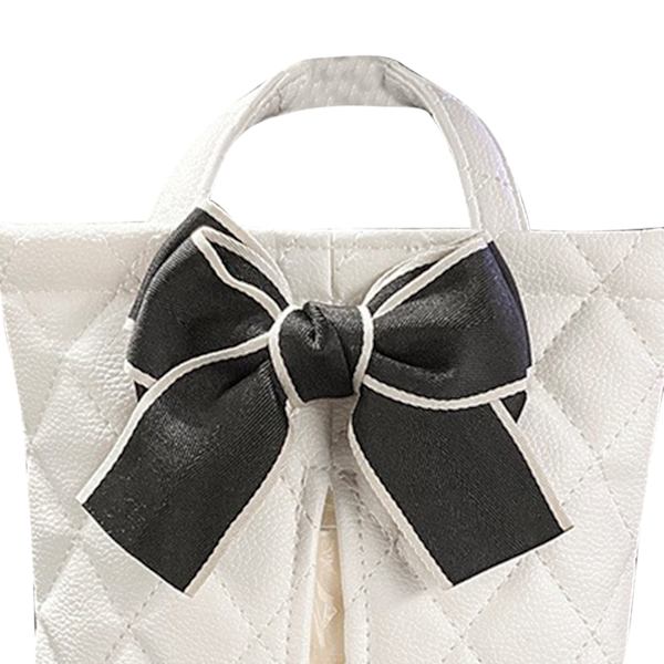 Ihana vedenpitävä autopyyhekotelo kaikkiin ajoneuvoihin - White Bowknot