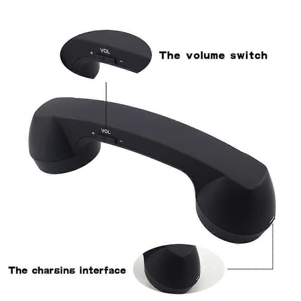 Bluetooth trådløs forbindelse retro mikrofon ekstern mobiltelefon håndsæt Red Bluetooth Red