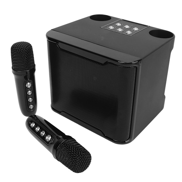 Bärbar Bluetooth-högtalare med 2 trådlösa mikrofoner - perfekt för fester och sammankomster