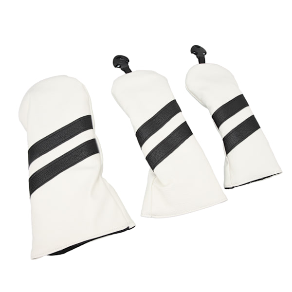 Roterbart hvitt klubhode - Støvtett PU-hodebeskytter for driver, fairway og hybrid - Sport Outdoor Club Protector