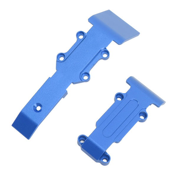 Aluminium front- og bakskliplate for Traxxas 1/16 RC-bil - blå