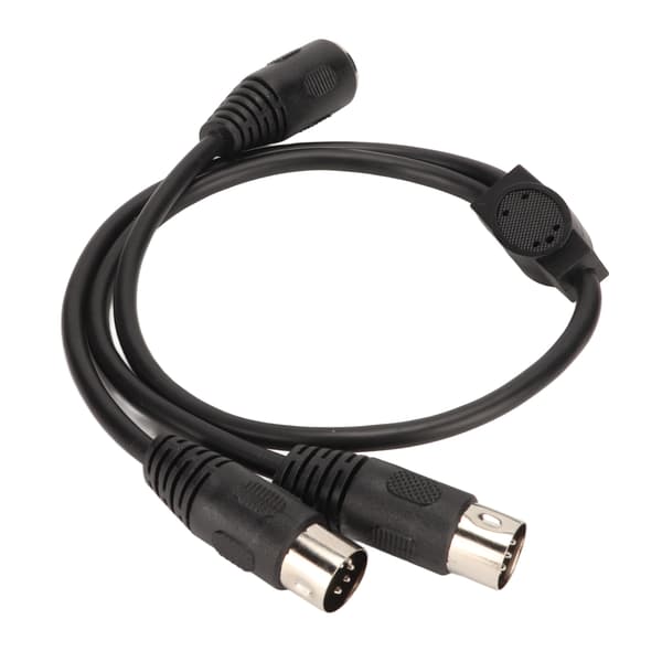 5 Pin DIN Hun til 2 5 Pin DIN Han Y Splitter Adapter 5 Core Fleksibelt Studio Lydkabel 0.1