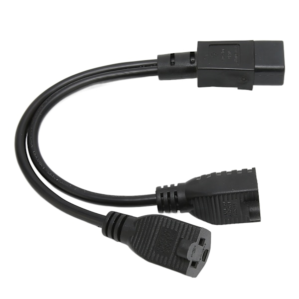 Y-Splitter Strømstikledning IEC 320 C14 Han til Dobbelt 5 15R Hun Splitter Adapterkabel 30 cm 10A 125‑250V