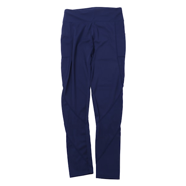 Marineblå høytaljede rumpehevende Leggings for kvinner - størrelse L, perfekt for trening og løping