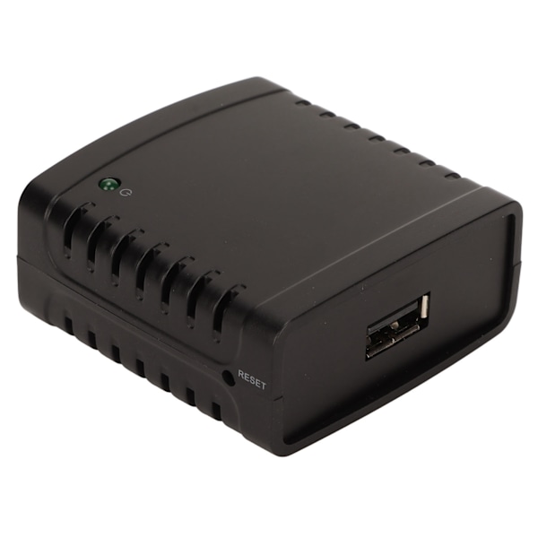 USB Print Server TCP IP LPR Print Server 10Mbps 100Mbps Standard RJ45 LAN Port USB Trådløs Utvider Deler 100‑240V EU Plugg