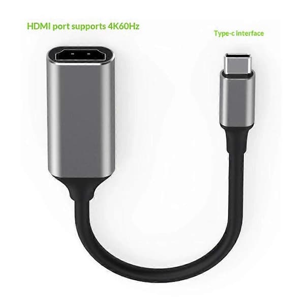 (Ny) HC-61 HDMI Video Audio Sync Type-C til HDMI-kabel 4K / 60Hz-adapter Not Specified