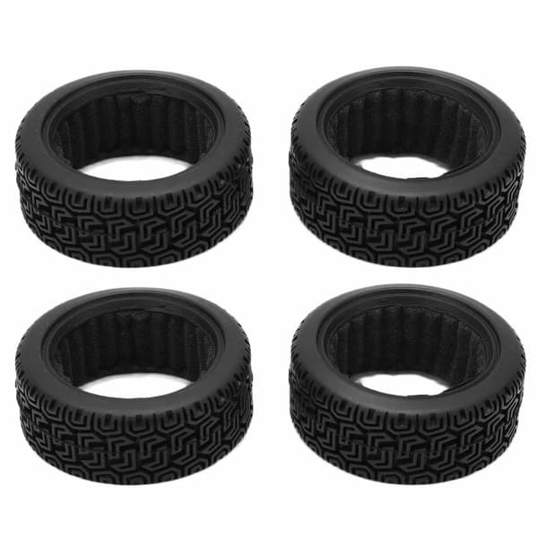 4 stk RC bilrace dæk Gummi hjul opgraderingsdele til 1/10 Flat Running Drift Tilbehør