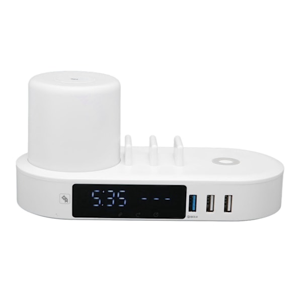 Langaton Latauskello Monitoiminen Kosketusohjaus Värikäs Yövalo 6USB-Liitäntää Nopea Latausasema 100V‑240V EU-Pistoke