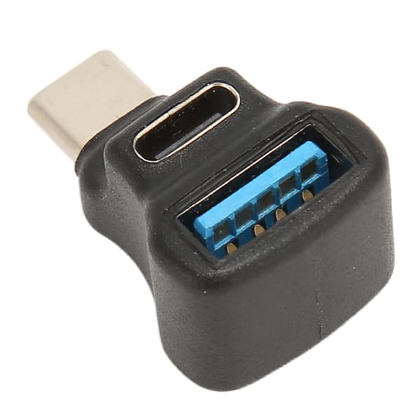 Type C Splitter Adapter PD 100W Opladning 8K Video 20Gbps 90 Graders Type C til Type C USB A Konverter til Laptop Controller