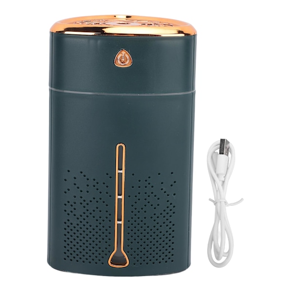 Mini USB Bærbar 1000ml Ultralyd Touch-Knap Natlys Luftfugter til Soveværelse Bil Kontor Rejse (Grøn)