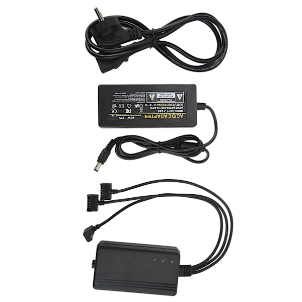 3-i-1 Batteriladdare Fyrfaldig Skydd Dubbel Användning Intelligent Multi Batteriladdare för DJI EU-kontakt 100‑240V