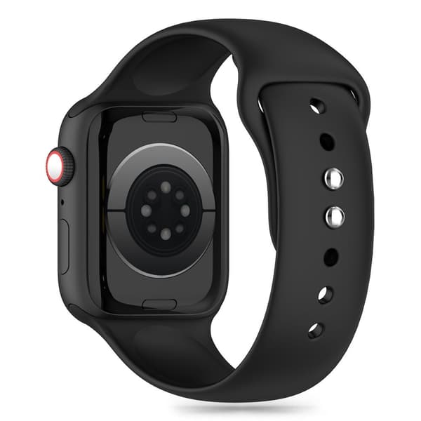 Tech-Protect Apple Watch 42/44/45/46/49 mm Rem Silikone Sort 20