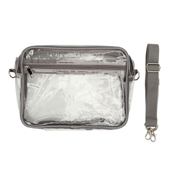 Vattentät genomskinlig PVC Messenger Bag med justerbar rem - Stor kapacitet reseväska