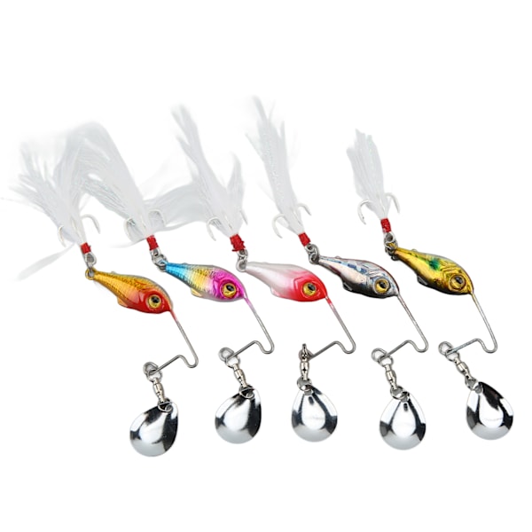 5 ST Fiske Spin VIB Metall Mini Lås 15g Kunstig Hard Bait VIB Sked Fiske Agns