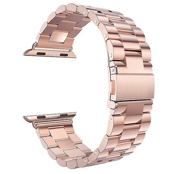 Stainless Steel Strap for Apple Watch Band - 40mm/44mm - Sport Metal Watchband for iWatch 5/4/3 - 38mm/42mm - Bracelet 45mm rose gold