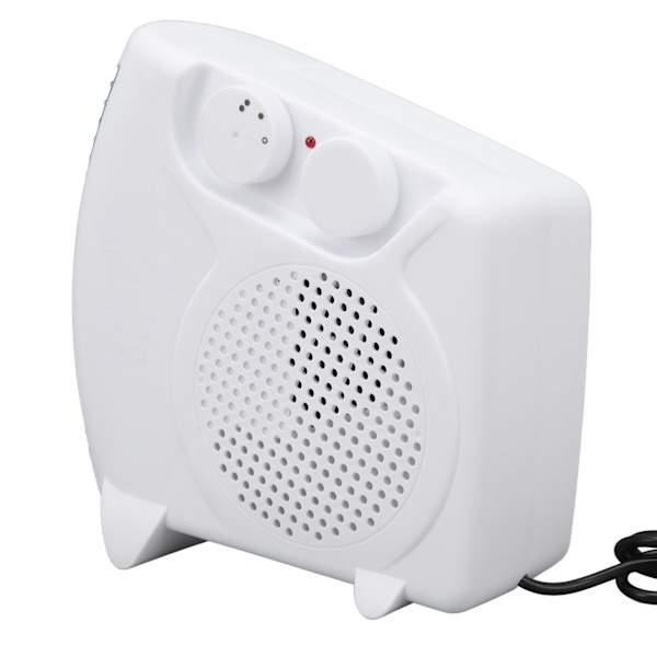 Mini Bærbar Elektrisk Varmeovn Justerbar Temperatur til Hjemmet Skrivebord - Hurtig Opvarmning, EU-stik 220V