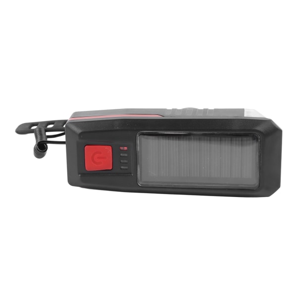 USB genopladeligt solcellelys - høj lysstyrke, vandtæt, rød