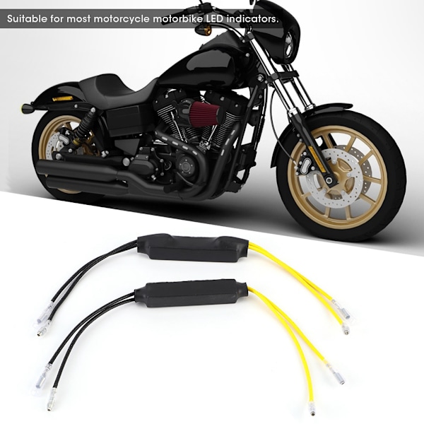 2 st DC12V 21W LED Motorcykel Dekoder Felfri Lastmotstånd för Blinkers