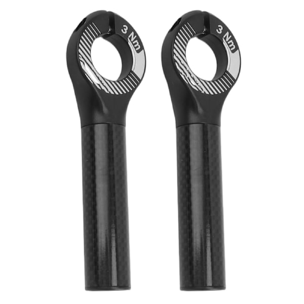Styrgreb i kulfiber med stangender til 22,2 mm diameter mountainbike - sort