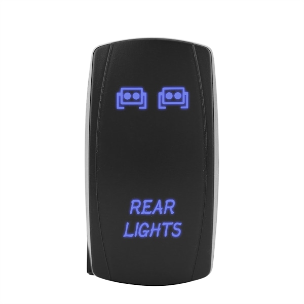 DC 12V/24V Blå LED-lampa Laser 5-polig Baklampa På/Av Vippbrytare för Bil Båt